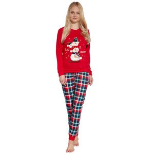 Dívčí pyžamo 594/172 Snowman 2 - CORNETTE červená 92