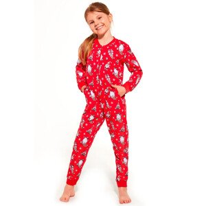 Dívčí pyžamo 954/162 Gnomes2  - CORNETTE červená 110/116