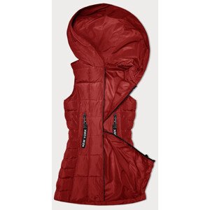 Červená dámská vesta s kapucí S'West (B8225-4) červená M (38)