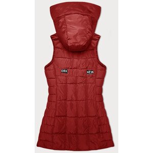 Červená dámská vesta s kapucí S'West (B8226-4) červená 46
