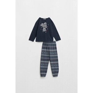 Vamp - Dvoudílné dětské pyžamo - Darby 17576 - Vamp blue 6