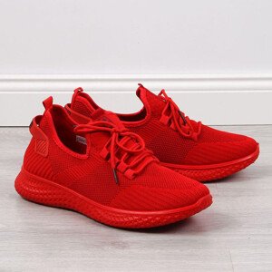 Pánská textilní sportovní obuv NEWS M EVE266B Red - Ostatní 42