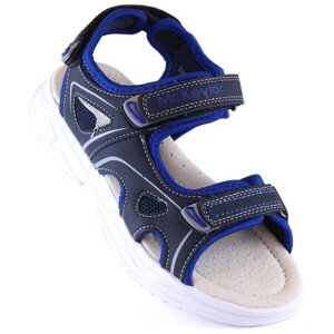 McKeylor Jr JAN229A sandály na suchý zip námořnická modř 32