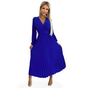 Dámské šaty 504-1 VIVIANA - Numoco basic královská modrá Univerzální