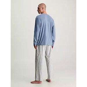 Spodní prádlo Pánské pyžamo L/S PANT SET 000NM2500EICE - Calvin Klein S