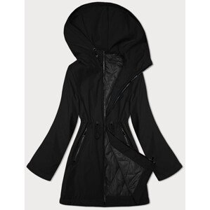 Tenká černá bunda s kapucí S'West (B8236-1) odcienie czerni L (40)