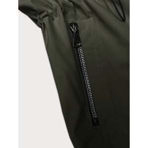 Tenká bunda v khaki barvě s kapucí S'West (B8236-11) odcienie zieleni XXL (44)