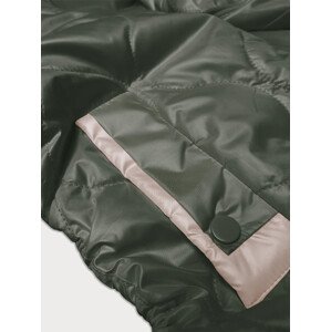 Dámská bunda v khaki barvě se stahujícími šňůrkami na bocích S'West (B8235-11) odcienie zieleni S (36)