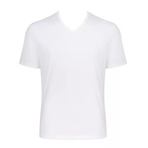 Pánské tričko GO Shirt V-Neck Regular Fit - WHITE - bílé 0003 - SLOGGI WHITE L