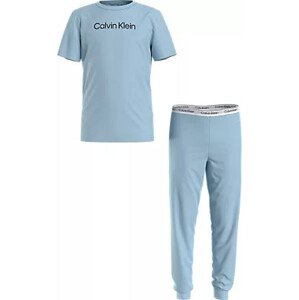 Spodní prádlo Chlapecké pyžamo KNIT PJ SET (SS+CUFFED PANT) B70B7004780YW - Calvin Klein 10-12