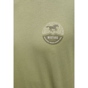 Pánské tričko  Alex C Print M 1013750 6273 zelené - Mustang  XL
