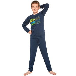 Chlapecké pyžamo 267/151 York - CORNETTE tmavě modrá 164