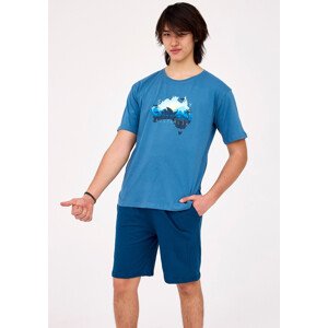 Chlapecké pyžamo Cornette F&Y Boy 500/47 Sydney kr/r 164-188 tmavě modrá 182/L