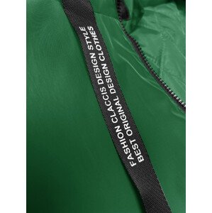 Zelená dámská bunda parka pro přechodné období Miss TiTi (3832) odcienie zieleni S (36)