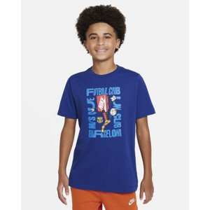 Nike FC Barcelona SS Bxy Chrctr Tee Jr Shirt FQ6576-455 L