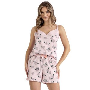 Dámské pyžamo FLOR 1439 pudrově růžová XL