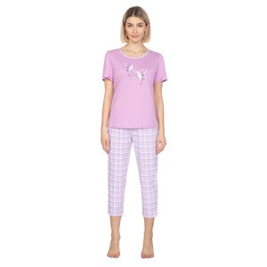 Dámské pyžamo 659 violet - REGINA fialová XL