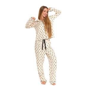 Dámské pyžamo Beatrix s puntíky bílá XL