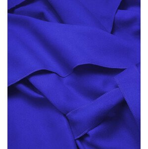 Minimalistický dámský kabát v chrpové barvě (747ART) odcienie niebieskiego ONE SIZE