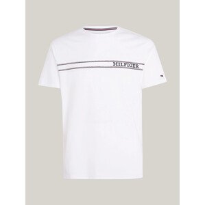 Pánské tričko UM0UM03196 YBR bílé - Tommy Hilfiger L
