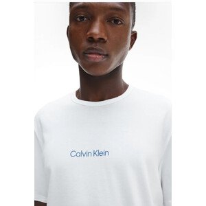Pánské triko na spaní NM2170E 1O6 - bílá - Calvin Klein bílá L