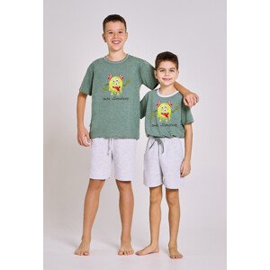 Chlapecké pyžamo Taro Kieran 3202 kr/r 104-116 L24 zelená melanž 110