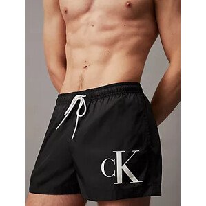 Pánské plavky Tkaný spodní díl SHORT DRAWSTRING KM0KM01015BEH - Calvin Klein XL
