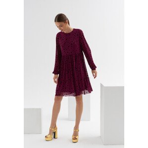 Monnari Šaty Dívčí šaty z průhledné tkaniny Multi Purple 44