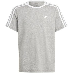 Adidas Essentials 3-Stripes Cotton Loose Fit Boyfriend Tee Jr IC3637 Tričko s proužky 128cm