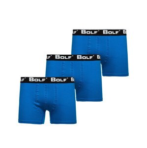 Stylové pánské boxerky 0953 3ks - modrá, Velikost: M