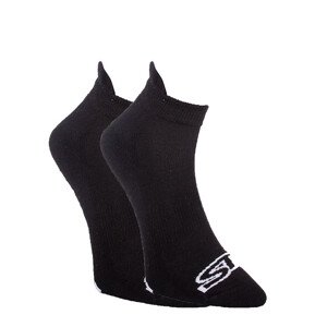 Ponožky Styx nízké černé s bílým logem Velikost: XL