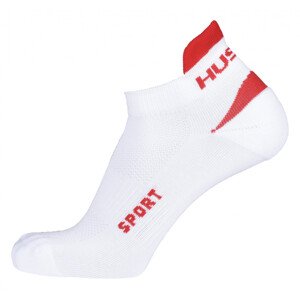 Ponožky HUSKY Sport bílá/červená Velikost: L (41-44)