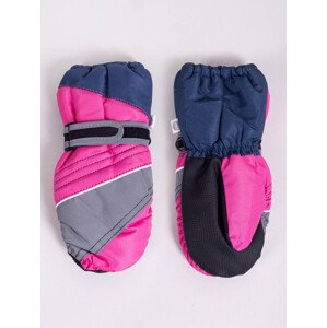 Yoclub Dětské zimní lyžařské rukavice REN-0316G-A110 Vícebarevné 14