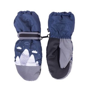Yoclub Dětské zimní lyžařské rukavice REN-0295C-A110 Navy Blue 14