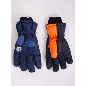 Yoclub Dětské zimní lyžařské rukavice REN-0301C-A150 Navy Blue 18