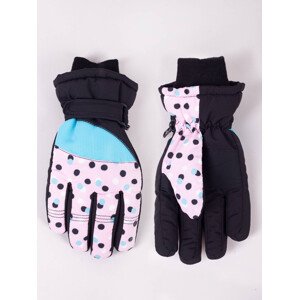 Yoclub Dětské zimní lyžařské rukavice REN-0319G-A150 Vícebarevné 16