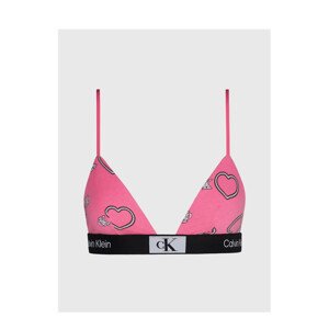 Dámské podprsenka 000QF7478E KCC růžová se srdíčky - Calvin Klein S