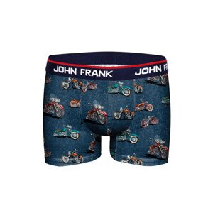 Pánské boxerky John Frank JFBD284 Modrá L