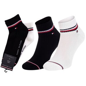 Ponožky Tommy Hilfiger 2Pack 100001094 Black/White 39-42