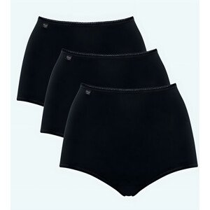 Dámské kalhoty Sloggi 24/7 Cotton Maxi C3P černé BLACK 48