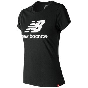 New Balance ESSENTIALS STACKED LOGO TEE BK WT91546BK tričko s