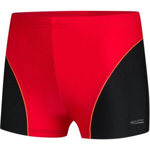 AQUA SPEED Plavecké šortky Leo červeno-černý vzor 16 134