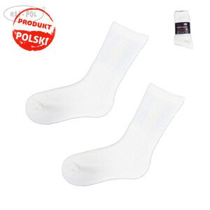 Ponožky Raj-Pol 5Pack Frotte White 43-46