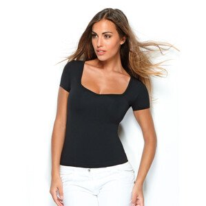 Triko dámské bezešvé T-shirt Creta Intimidea Barva: Černá, Velikost L/XL