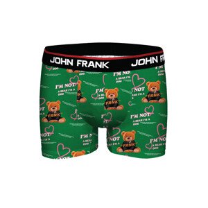 Pánské boxerky John Frank JFBD365 Zelená L