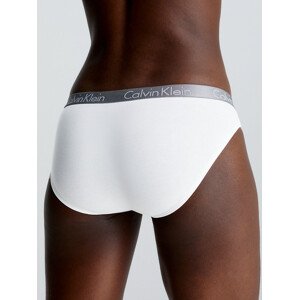 Dámské kalhotky Bikini Briefs Radiant Cotton 000QD3540E100 bílá - Calvin Klein M