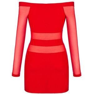 Šaty V-9299 červené - Axami XL