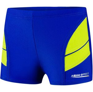 AQUA SPEED Plavecké šortky Andy Navy Blue/Green Pattern 28 116