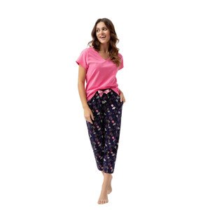 Dámské pyžamo 637 W/24 tmavě růžová XL