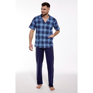 Pánské pyžamo KR 318 BIG Jaro 2024 džínovina 3XL
